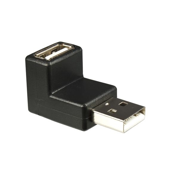 USB-Winkeladapter AA 90° nach OBEN gewinkelt (für USB 2.0 & 1.1)