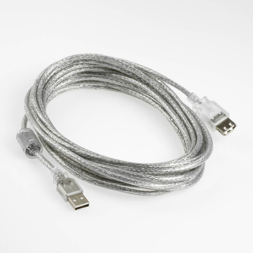 USB 2.0 Verlängerung AA mit FERRITKERN 5m