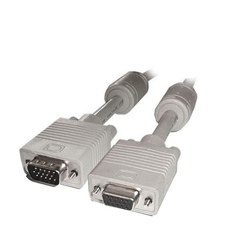 S-VGA Monitorkabel Stecker-Buchse (alle 15 Pole 1-zu-1 verbunden) 5m S-VGA Monitorkabel Stecker-Buchse (alle 15 Pole 1-zu-1 verbunden) 5m
