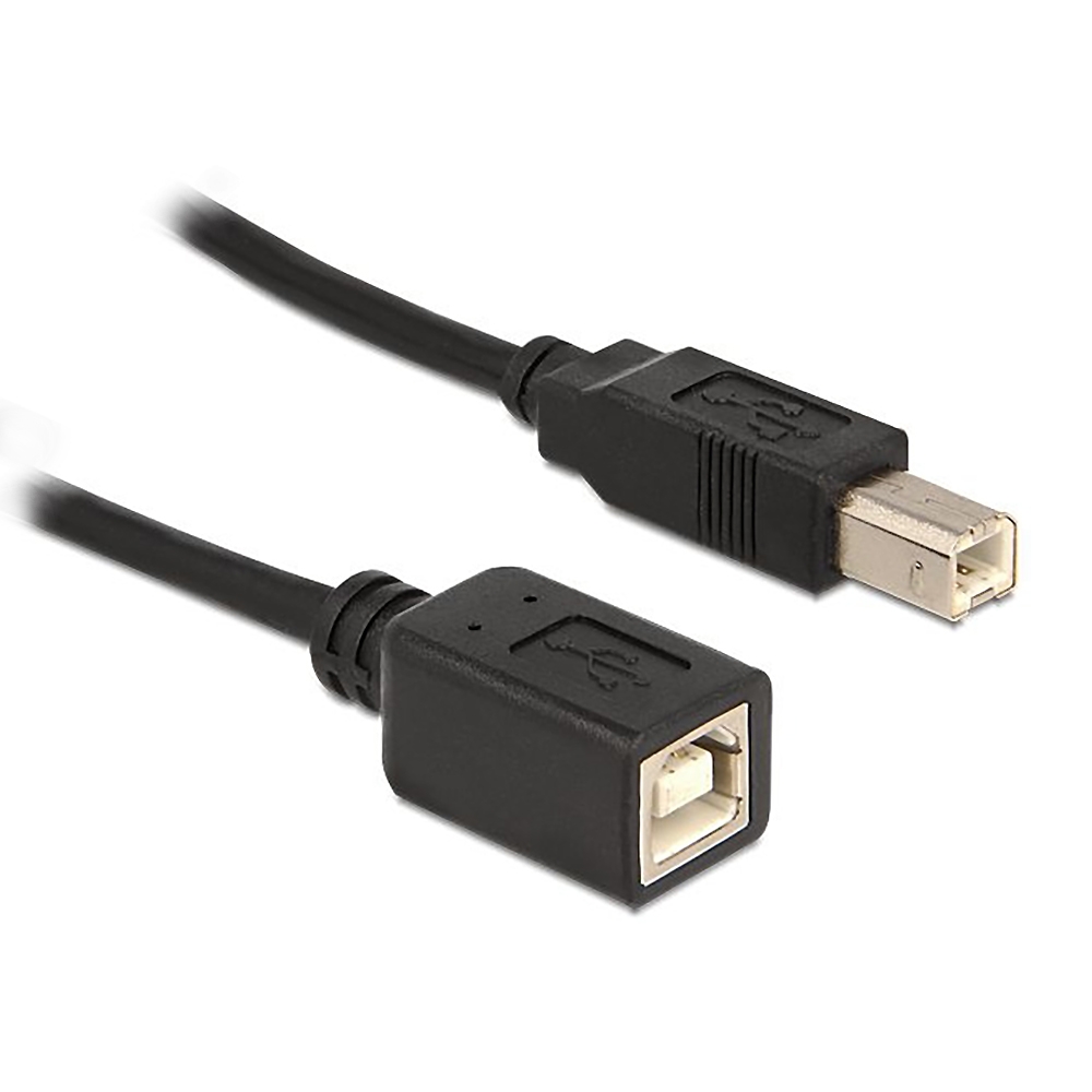 USB-Verlängerung BB männlich-weiblich 2m schwarz