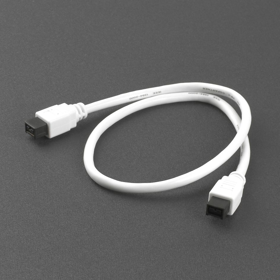 Firewire 800 Kabel in PREMIUM-Qualität, 2x 9-polig, weiß, 50cm Firewire 800 Kabel in PREMIUM-Qualität, 2x 9-polig, weiß, 50cm