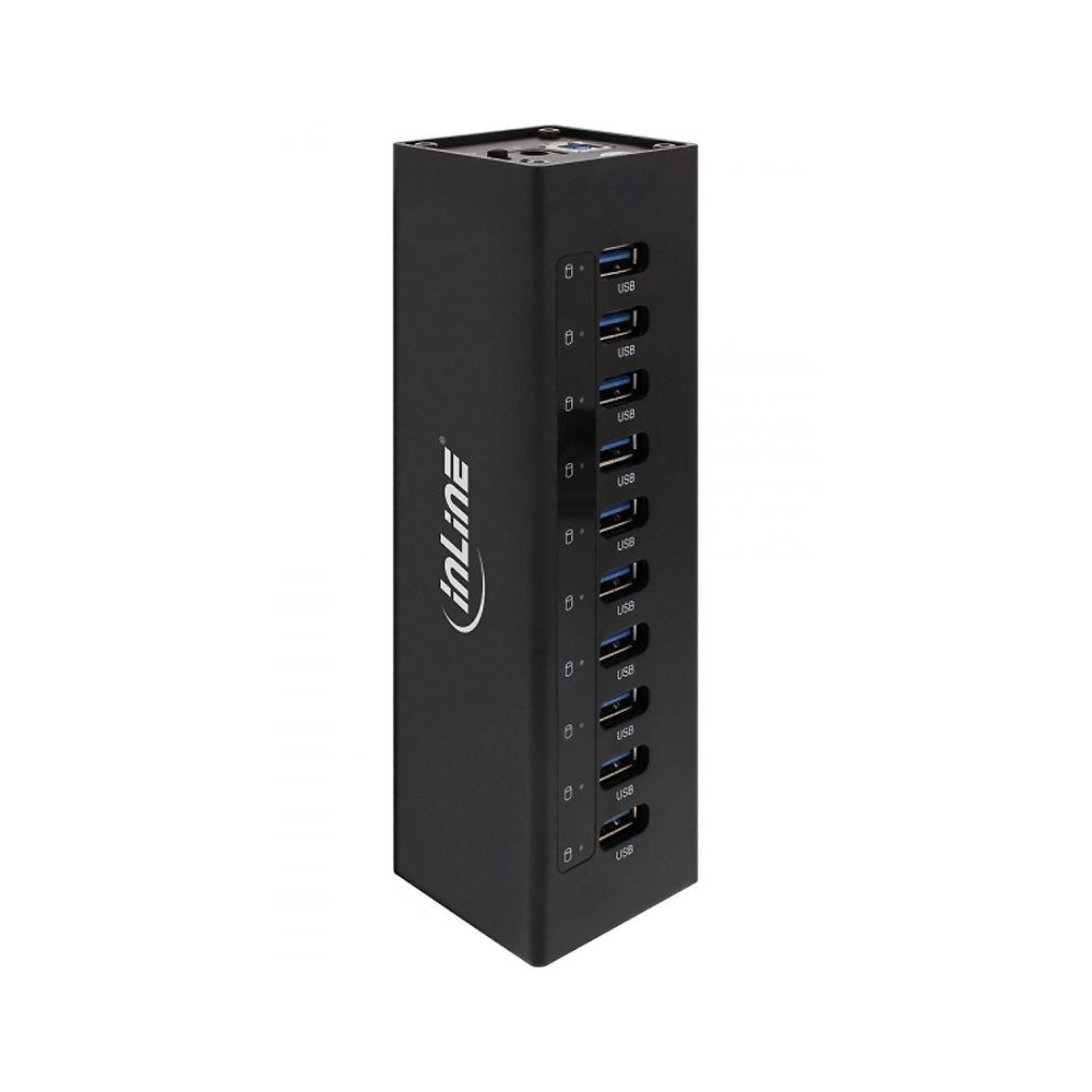 USB 3.0 HUB mit 10 Ports Metall-Gehäuse