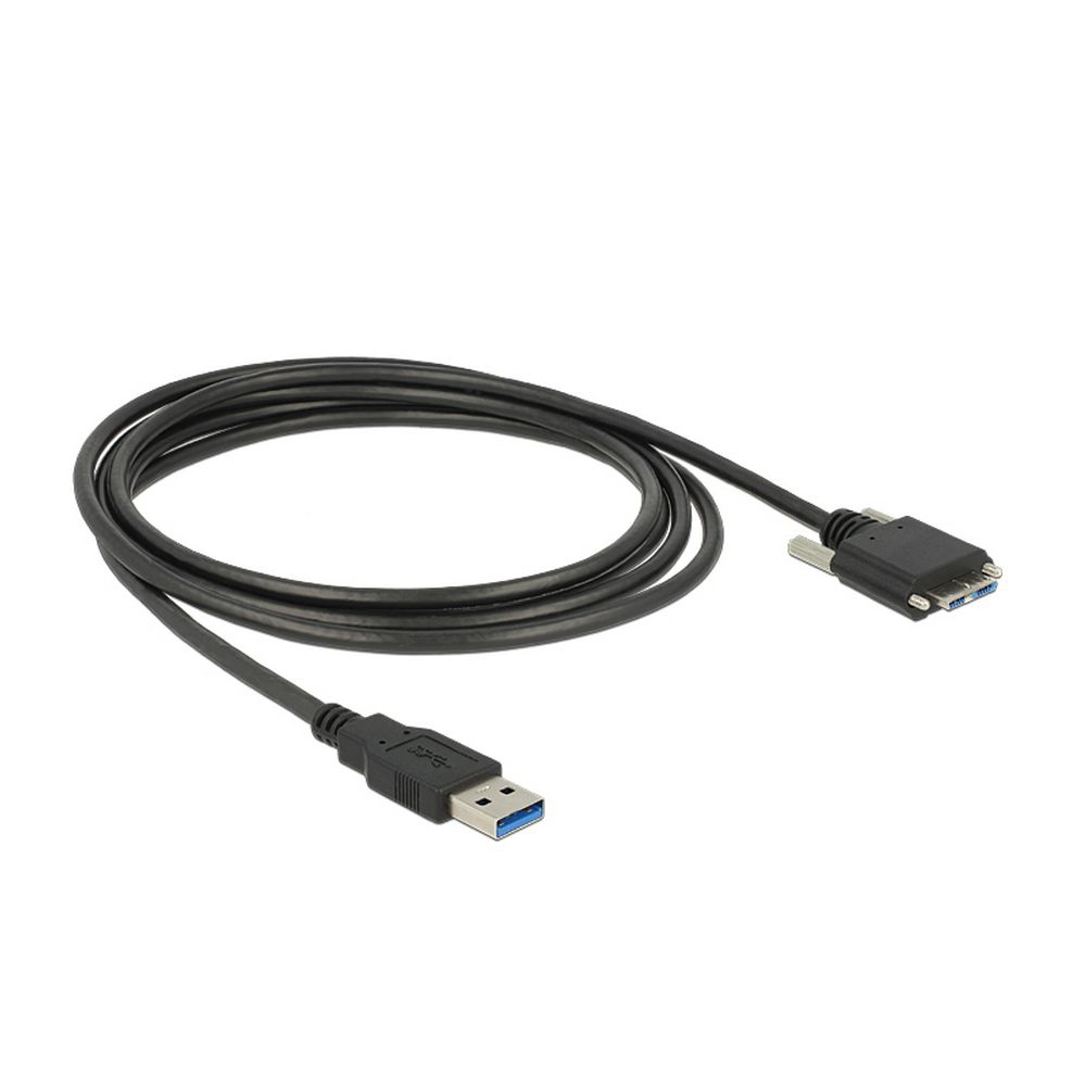 USB 3.0 Kabel A an MICRO B mit Schrauben 2m