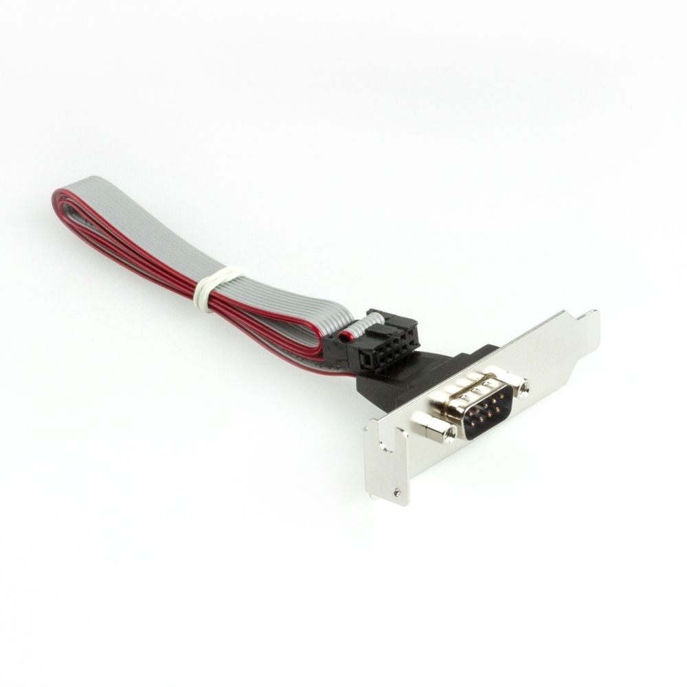 Slotblech DSUB-9 SERIELL 60cm-Kabel LOW PROFILE Slotblech DSUB-9 SERIELL 60cm-Kabel LOW PROFILE