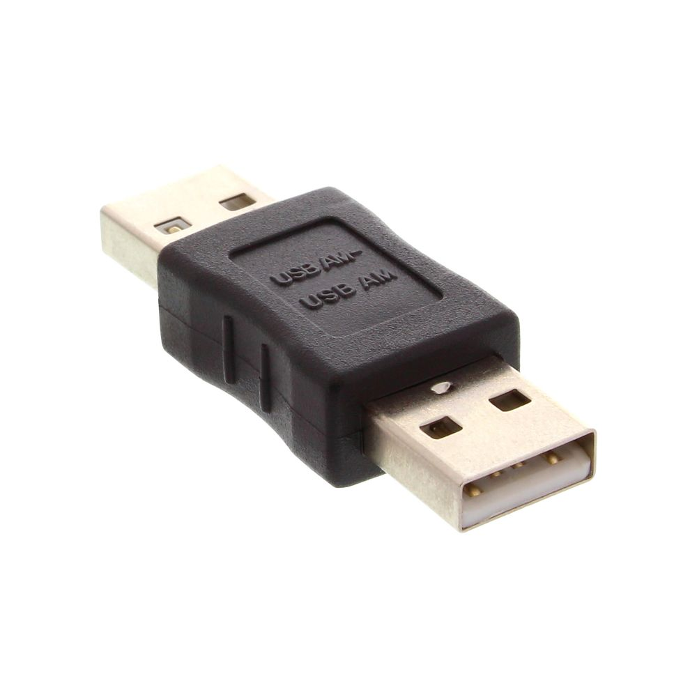 USB 2.0 Adapter A männlich auf A männlich, schwarz USB 2.0 Adapter A männlich auf A männlich, schwarz