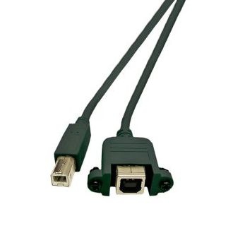 USB-Montagekabel B-Buchse B-Stecker 50cm Schraubenabstand 28.7mm plus-minus 1.3mm USB-Montagekabel B-Buchse B-Stecker 50cm Schraubenabstand 28.7mm plus-minus 1.3mm