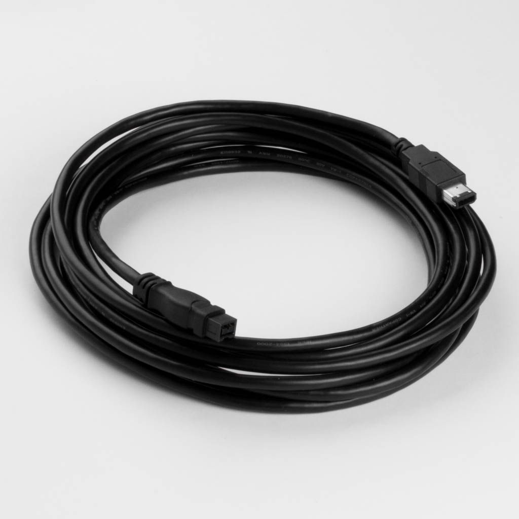 Firewirekabel 9-polig auf 6-polig SCHWARZ 5m Firewirekabel 9-polig auf 6-polig SCHWARZ 5m