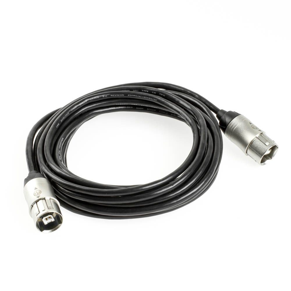 USB-Kabel AB Metallgehäuse NEUTRIK 5m USB-Kabel AB Metallgehäuse NEUTRIK 5m