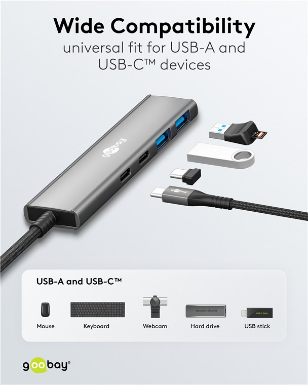 USB-C HUB mit 4 Ports