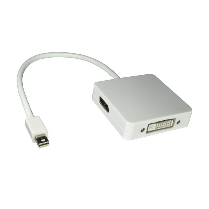 Kombiadapter Mini-DisplayPort auf DVI, HDMI und DisplayPort Kombiadapter Mini-DisplayPort auf DVI, HDMI und DisplayPort
