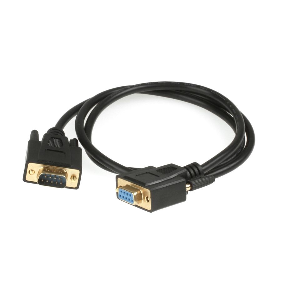 Serielles Kabel DSub-9 Stecker an Buchse PREMIUM-QUALITÄT 1m Serielles Kabel DSub-9 Stecker an Buchse PREMIUM-QUALITÄT 1m