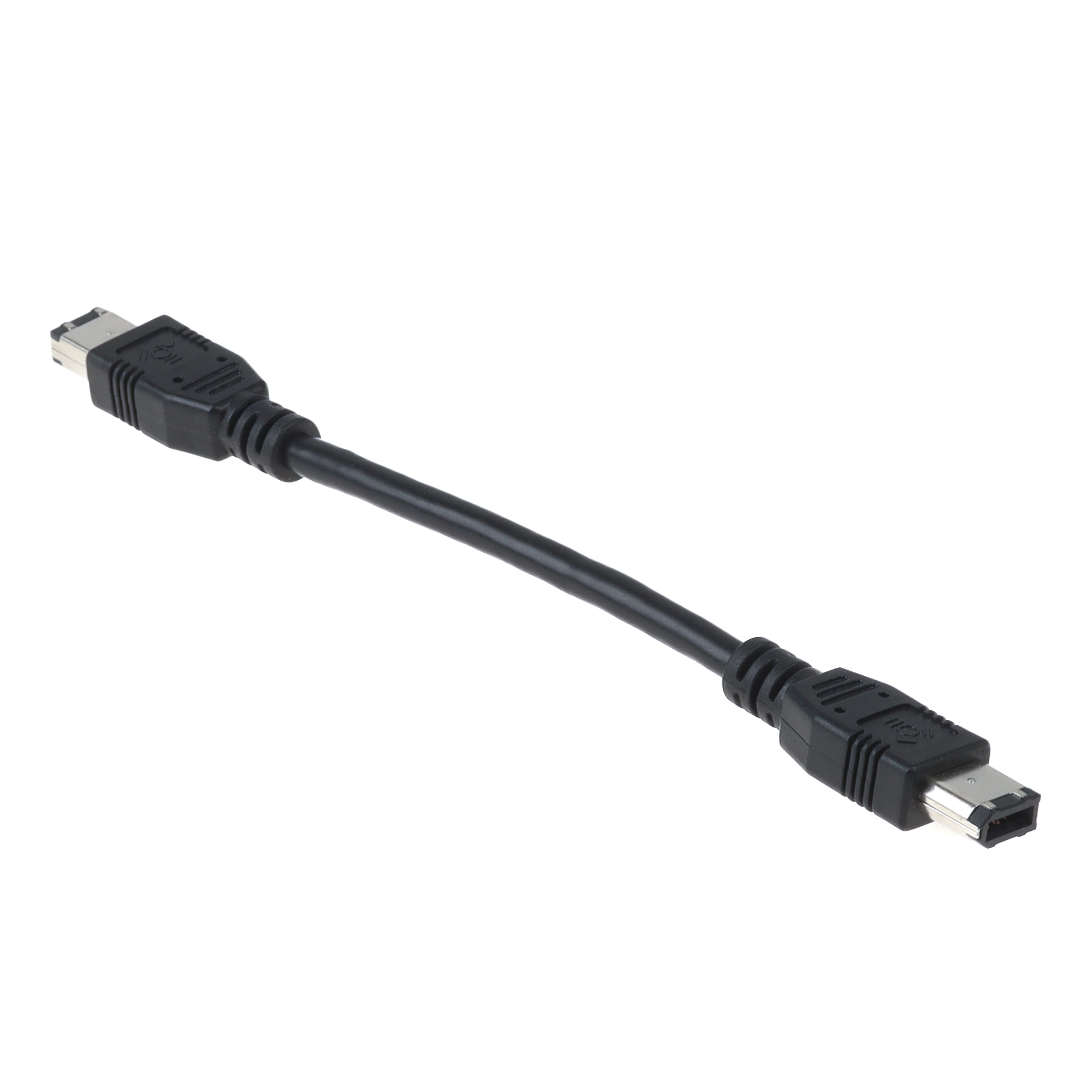 Sehr kurzes Firewire 400 Kabel 6-polig auf 6-polig 15cm IEEE1394a schwarz Sehr kurzes Firewire 400 Kabel 6-polig auf 6-polig 15cm IEEE1394a schwarz
