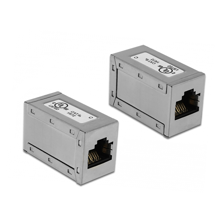 Ethernet Gender-Changer 2x RJ-45-Buchse CAT.6a, UL listed Ethernet Gender-Changer 2x RJ-45-Buchse CAT.6a, UL listed