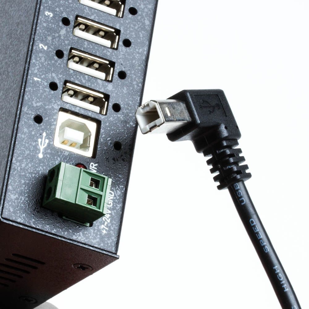 USB 2.0 Verlängerung BB 90° gewinkelt nach UNTEN 2m USB 2.0 Verlängerung BB 90° gewinkelt nach UNTEN 2m