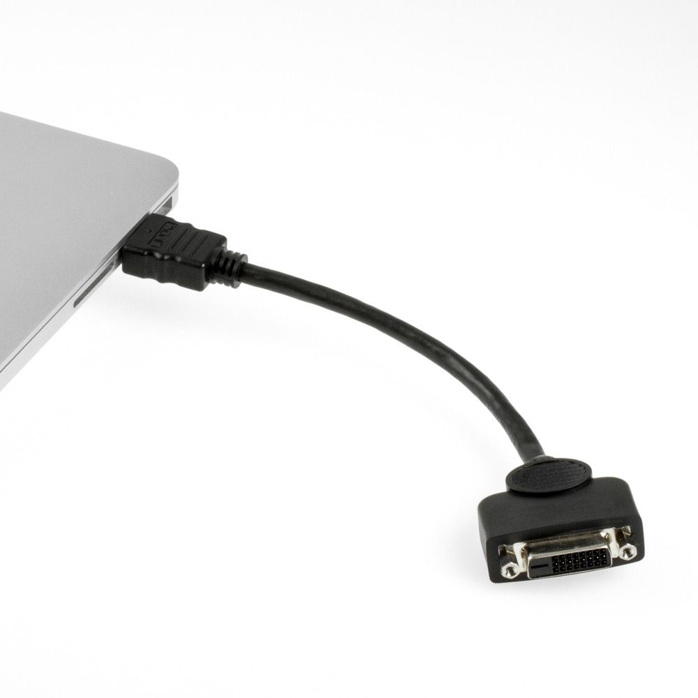 Adapterkabel HDMI-Stecker auf DVI-Buchse 22cm Adapterkabel HDMI-Stecker auf DVI-Buchse 22cm