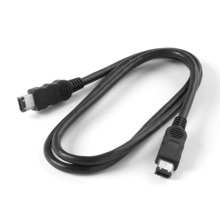 Firewire 400 Kabel 6-polig auf 6-polig 1m IEEE1394a schwarz Firewire 400 Kabel 6-polig auf 6-polig 1m IEEE1394a schwarz