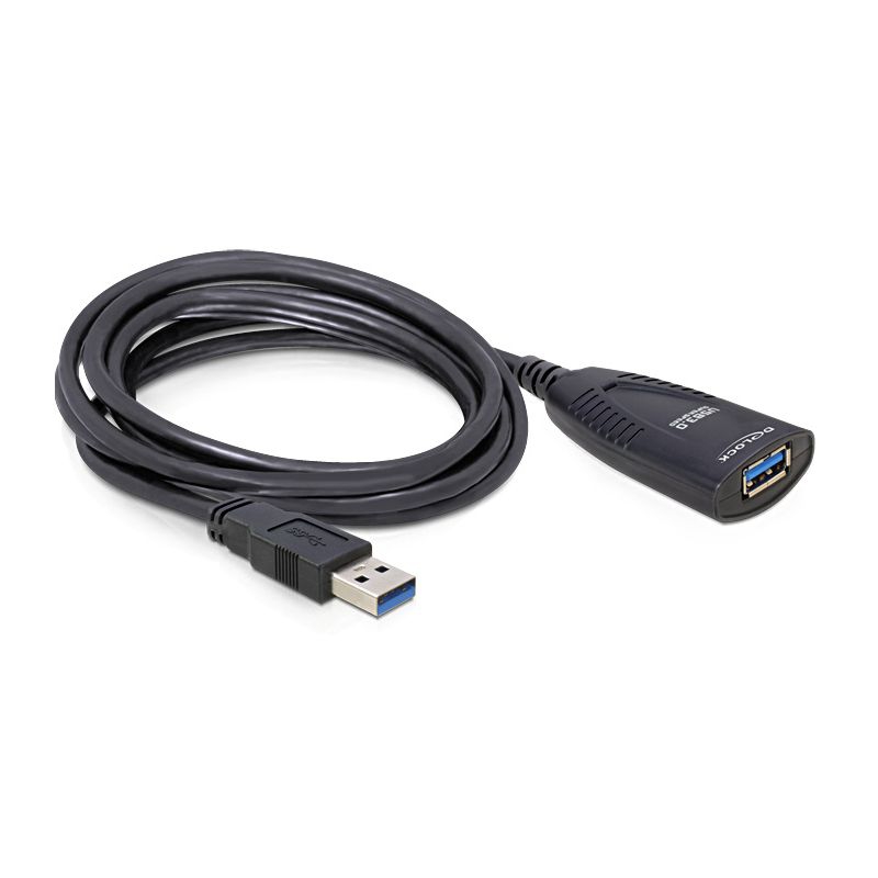 USB 3.0 Verlängerung mit Port für Stromeinspeisung, aktiv, 5m