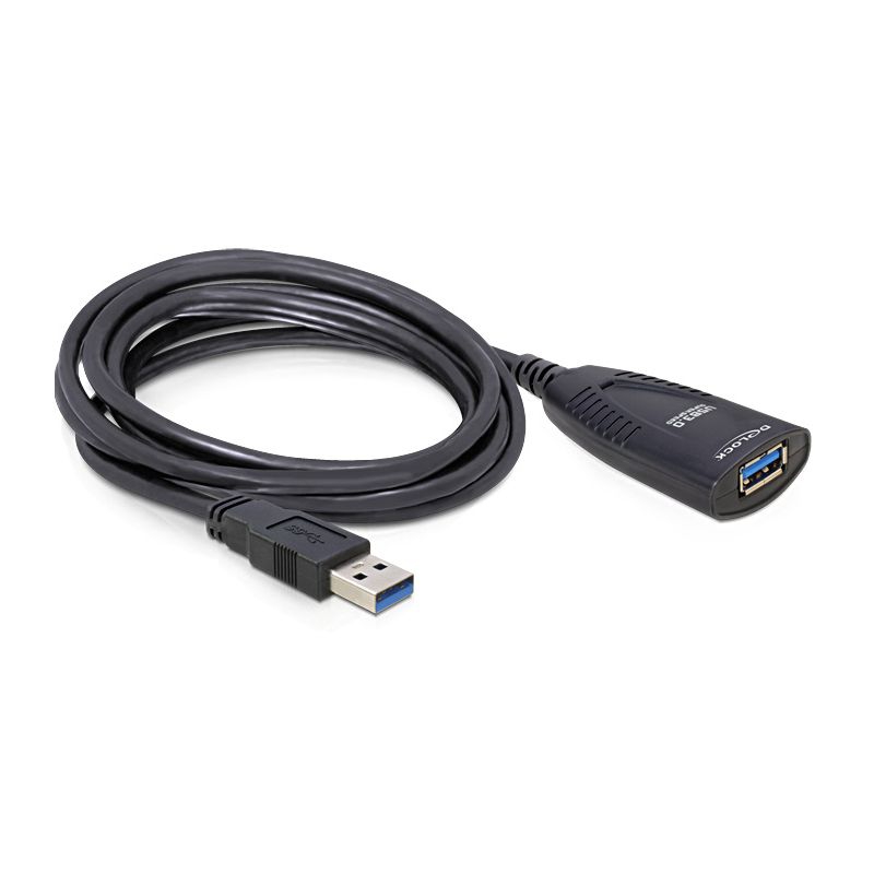 USB 3.0 Verlängerung mit Port für Stromeinspeisung, aktiv, 5m USB 3.0 Verlängerung mit Port für Stromeinspeisung, aktiv, 5m