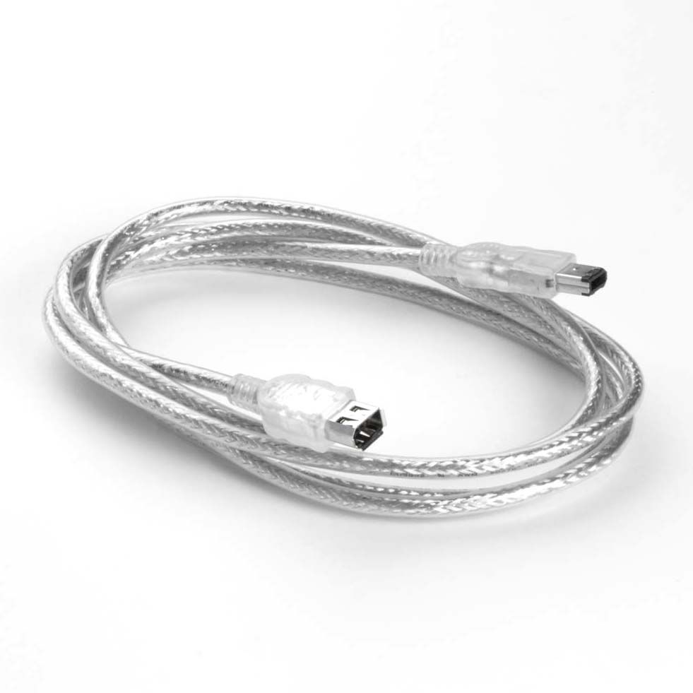 Firewire 400 Verlängerung 6-polig Stecker auf 6-polig Buchse 2m Firewire 400 Verlängerung 6-polig Stecker auf 6-polig Buchse 2m